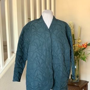 Coldwater Creek Teal Quilted Jacket